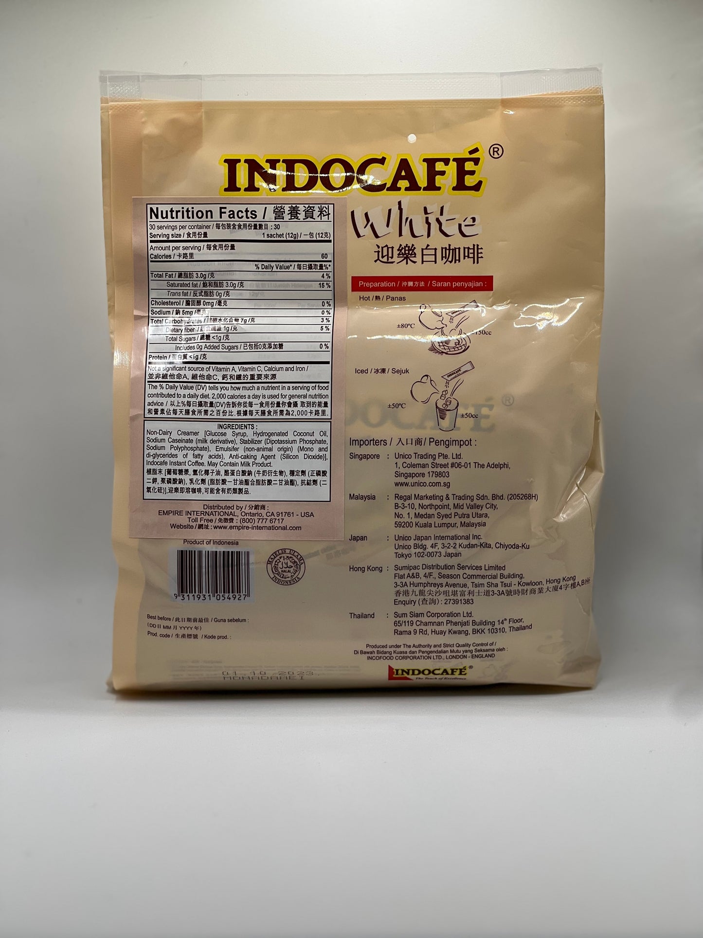 Indocafe White - 30 Packets