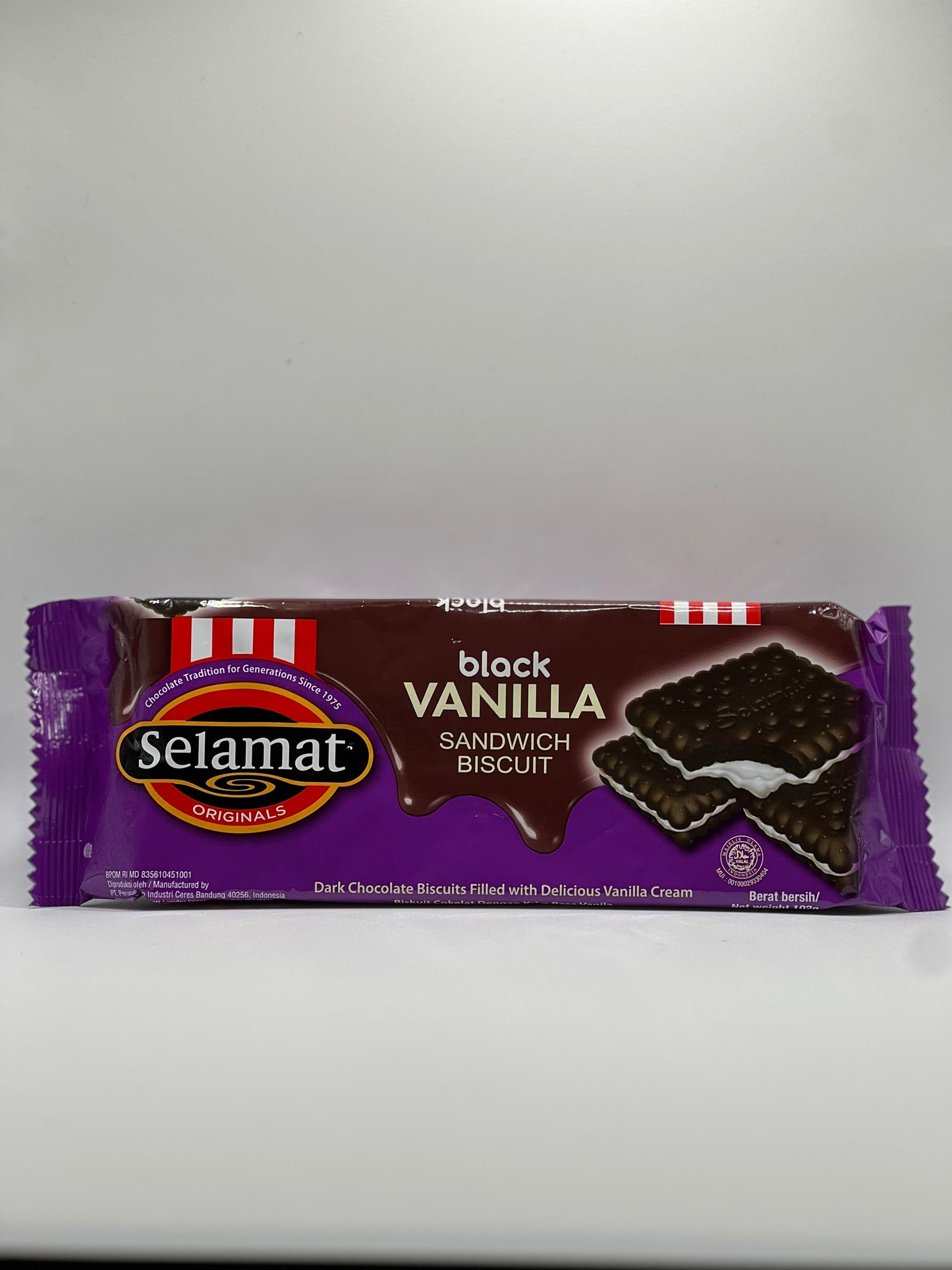 Selamat Black Vanilla Sandwich Biscuit