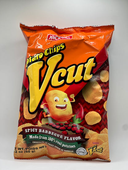 VCut Potato Chips - Spicy BBQ Flavor