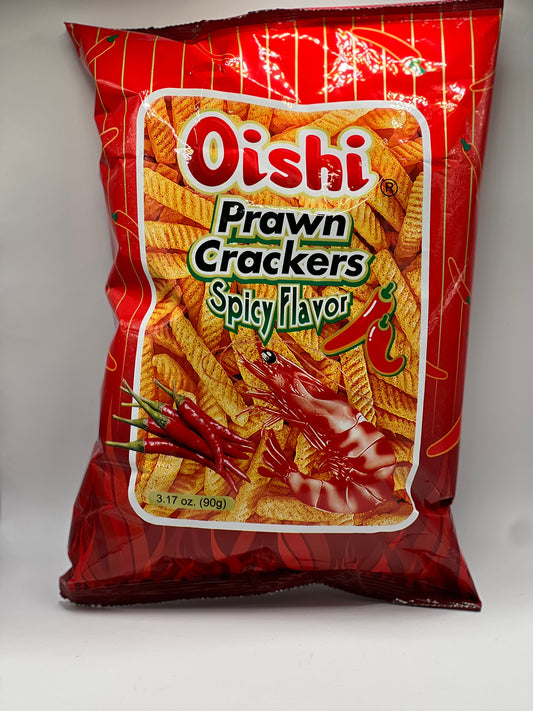 Oishi Spicy Prawn Crackers - 90g