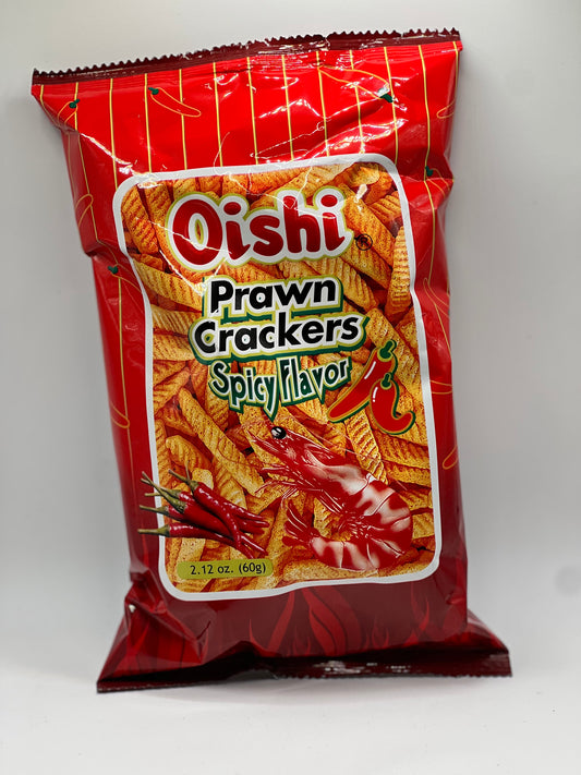 Oishi Spicy Prawn Crackers - 60g