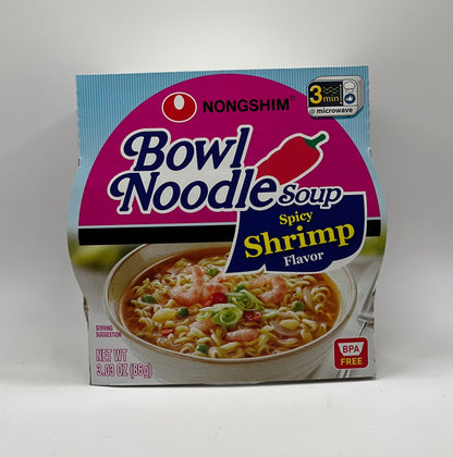 Nongshim Bowl Noodle Soup - Spicy Shrimp