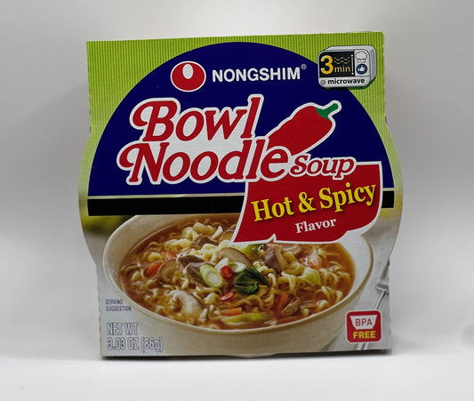 Nongshim Bowl Noodle Soup - Hot & Spicy