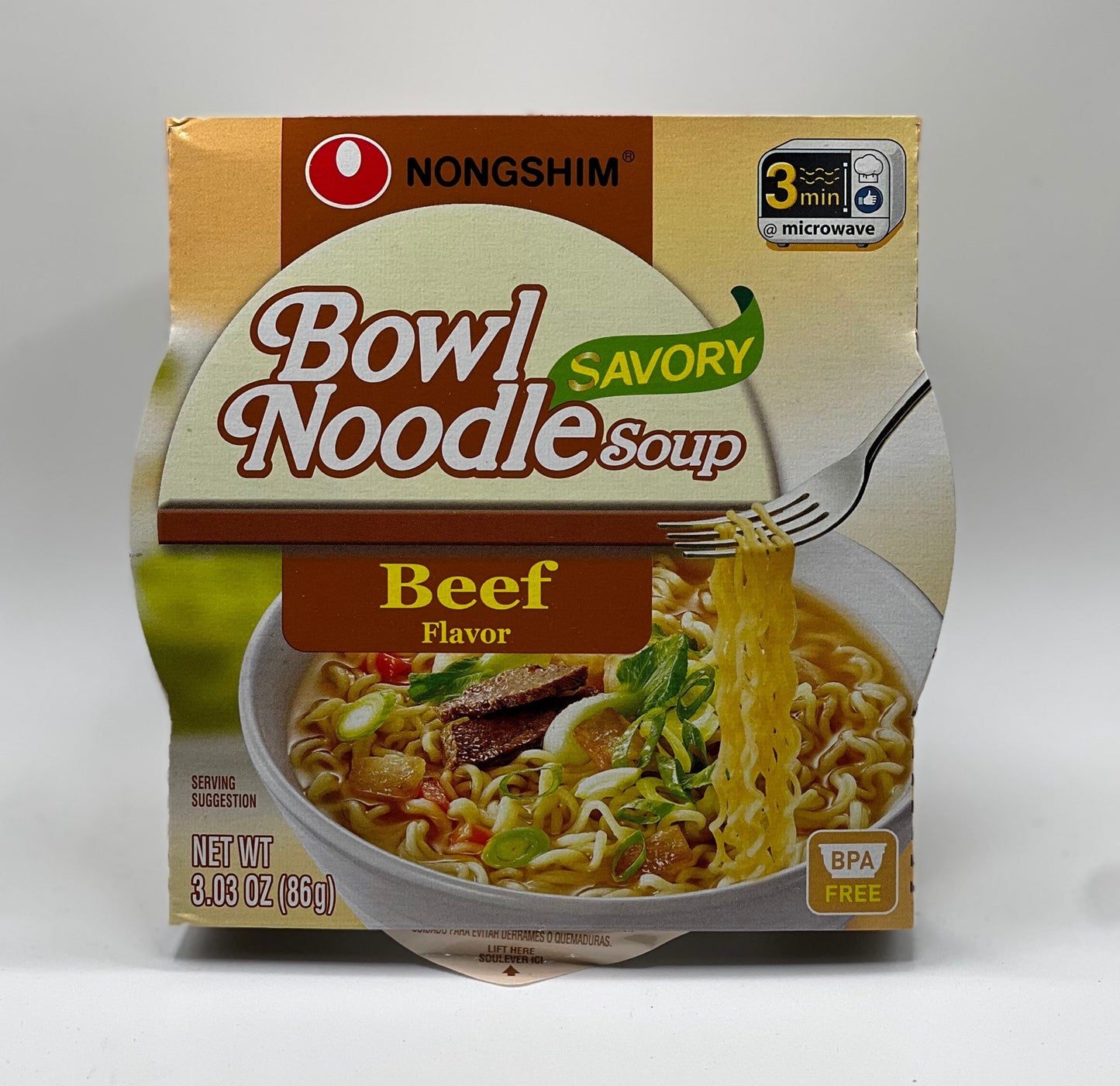 Nongshim Bowl Noodle Soup - Beef