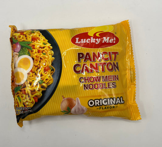 Lucky Me Pancit Canton Chow Mein Noodles - Garlic